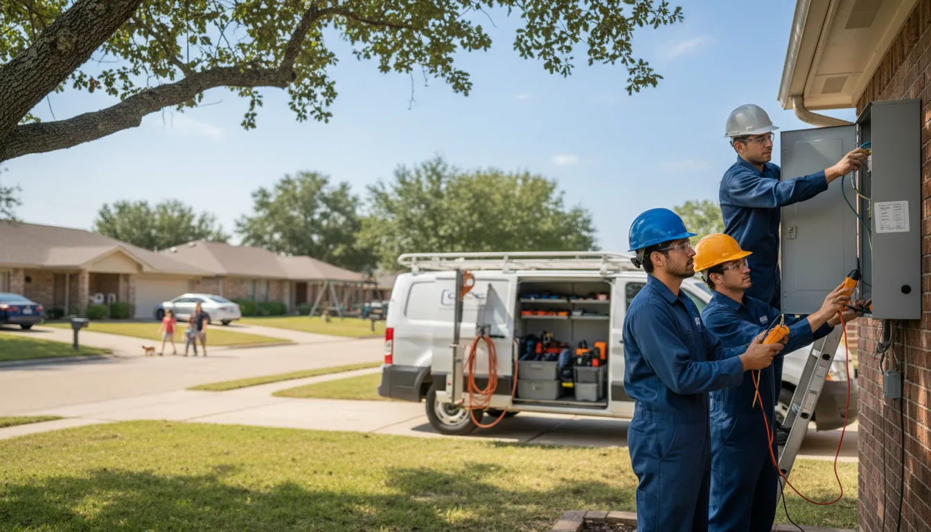Certified electrician providing emergency electrical services in Cuero, TX